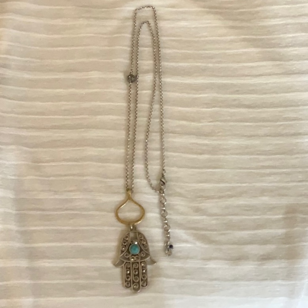Lucky Brand Hamsa Hand Necklace